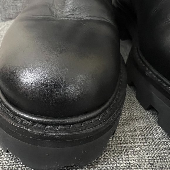 Jimmy Choo Youth II black smooth leather biker boots - Picture 11 of 12